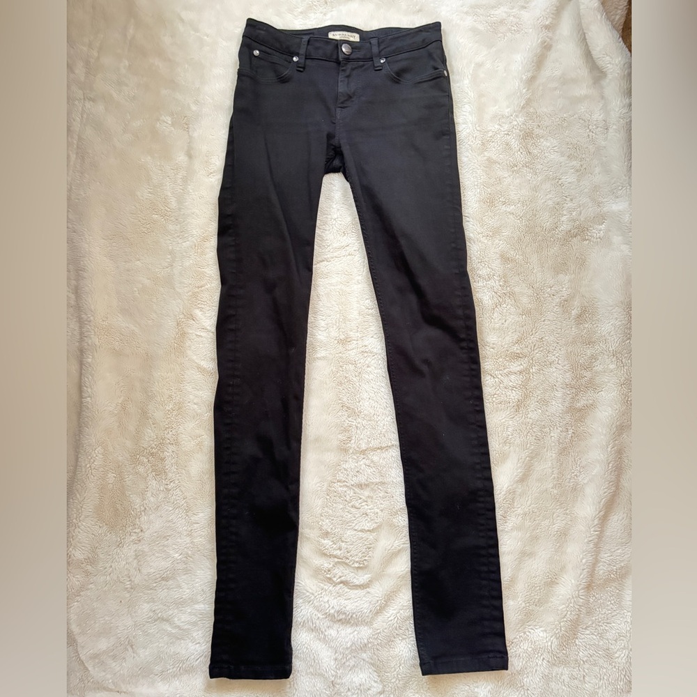 Burberry stretch black skinny jeans